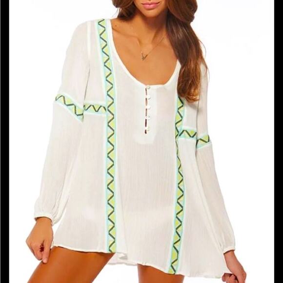 L*Space swimwear coastline tunic sz M - Picture 3 of 9